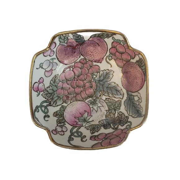 Toyo Porcelain Hand Painted Cloisonne Decorative Bowl Grandma Core - Picture 3 of 9